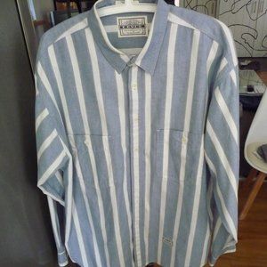 VINTAGE LEVI’S 80s WPL 423 RARE MADE IN PORTUGAL JEAN STRIPED MAN SHIRT SIZE XL
